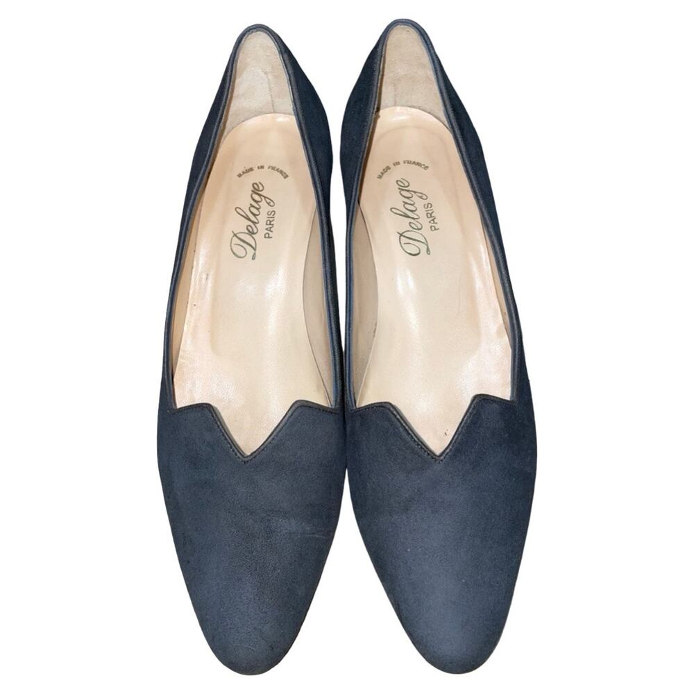 Delage Paris Gray Suede Heels    Size: EU 36 US 5.5